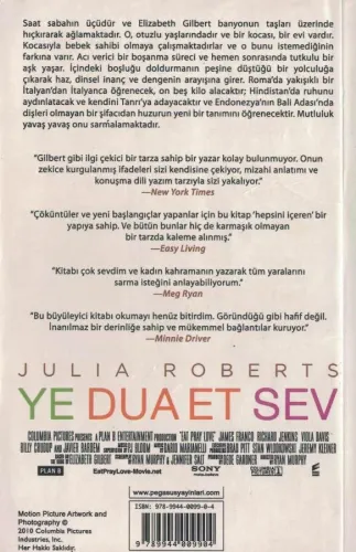 Ye Dua Et Sev Elızabeth Gılbert Pegasus Yayıncılık %62 indirimli
