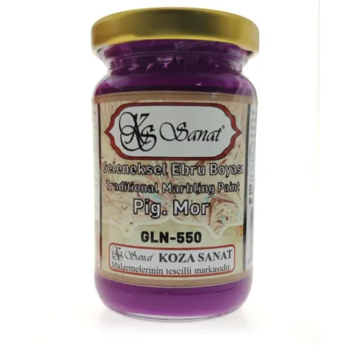 Koza Sanat Ebru Boyası PİGMENT MOR