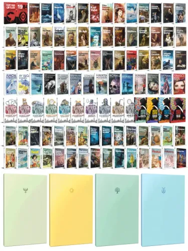 103 Dünya Klasiği ve Pastel Çizgisiz Defter Seti -2 - Halkkitabevi