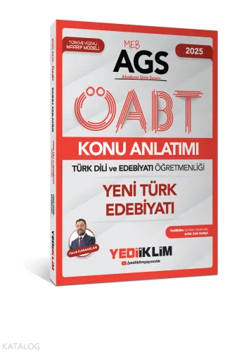 Yediiklim Yayınları 2025 2025 MEB AGS ÖABT Türk Dili ve Edebiyatı Öğretmenliği Eski Türk Edebiyatı Konu Anlatımı