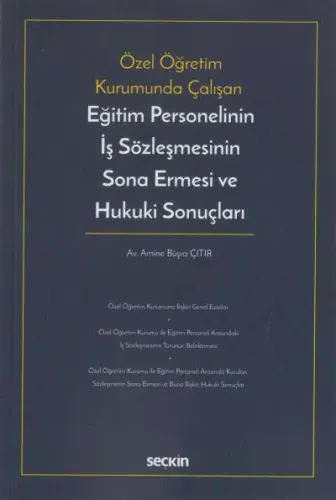 Eğitim Personelinin İş Sözleşmesinin Sona Ermesi ve Hukuki Sonuçları