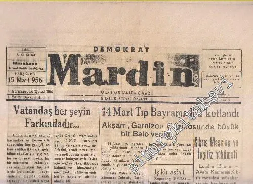 Demokrat Mardin Günlük Siyasi Gazete - Sayı: 440  Yıl: 2    Şubat