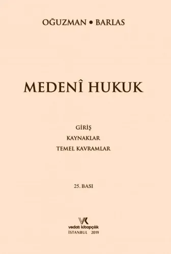 Medeni Hukuk M. Kemal OĞUZMAN