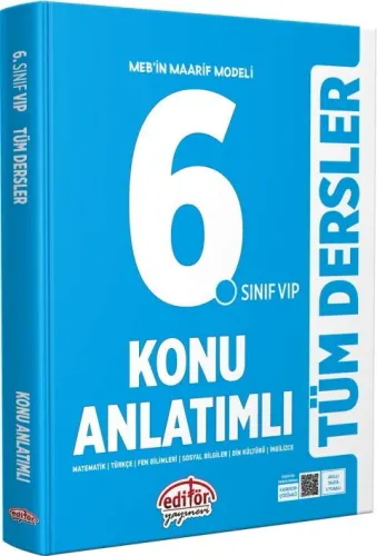 Editör 6. Sınıf VIP Tüm Dersler Konu Anlatımlı  2026