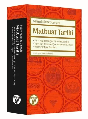 Matbuat Tarihi; Türk Matbaacılığı -Türk Gazeteciliği - Türk Taş Basmacılığı-Almanak 1933'ten-Diğer Matbuat Yazıları