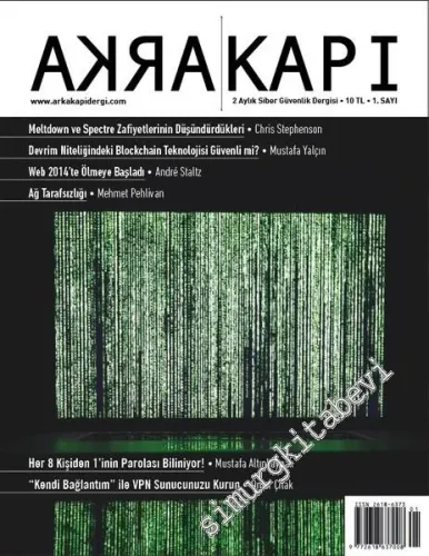 Arka Kapı: İki Aylık Siber Güvenlik Dergisi - Sayı 1      Şubat - Mart