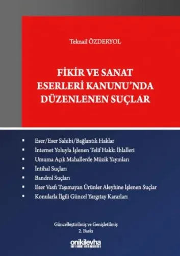 Fikir ve Sanat Eserleri Kanunu'nda Düzenlenen Suçlar