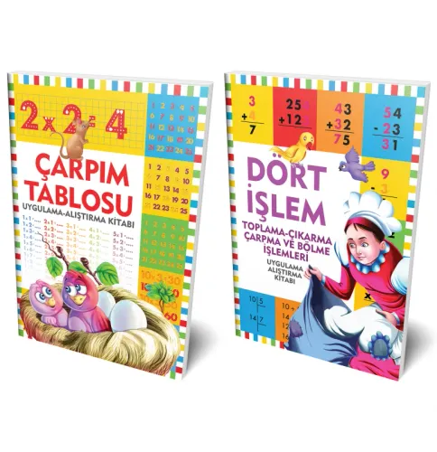 Dört İşlem ve Çarpım Tablosu 2 Kitap