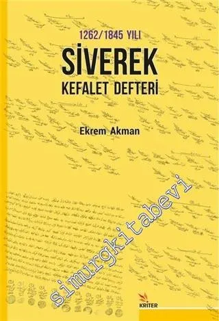 1262 -1845 Yılı Siverek Kefalet Defteri -         2020