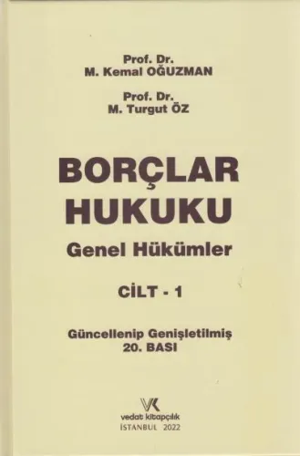 Borçlar Hukuku Genel Hükümler Cilt-1