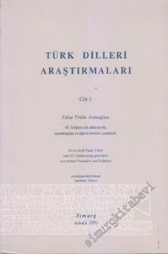 Türk Dilleri Araştırmaları - Talat Tekin Armağanı -       Cilt: 3