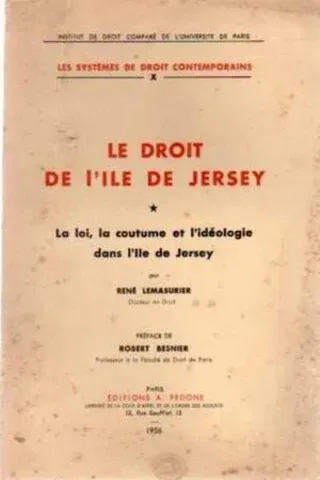 Le Droit de I'ile de Jersey