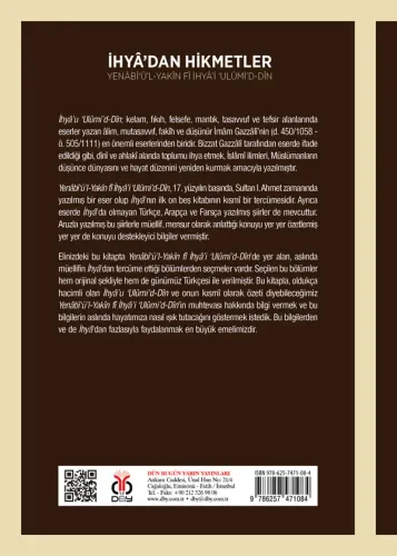 İhyâ’dan Hikmetler Yasin Karakuş İhyâ’dan Hikmetler Yasin Karakuş