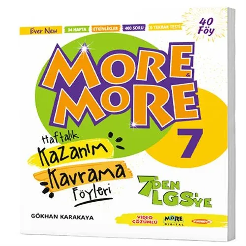 7 MORE&MORE HAFTALIK KAZANIM KAVRAMA FÖYLERİ (40 FÖY)