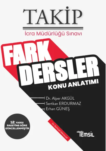 TAKİP İcra Müdürlüğü Sınavlarına Hazırlık Fark Ders Konu Anlatımı Alpe