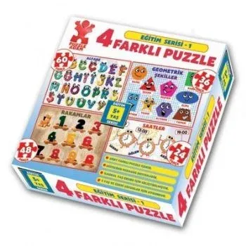 Eğitim Serisi 1- 4 FarklıPuzzle
