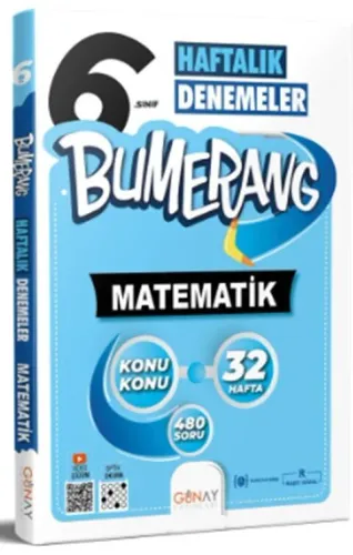 Günay 6. Sınıf Bumerang 32 Haftalık Matematik Denemeleri