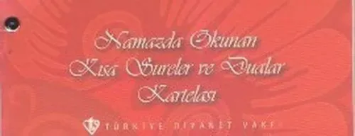 Namazda Okunan Dua ve Kısa Sureler Kartelası