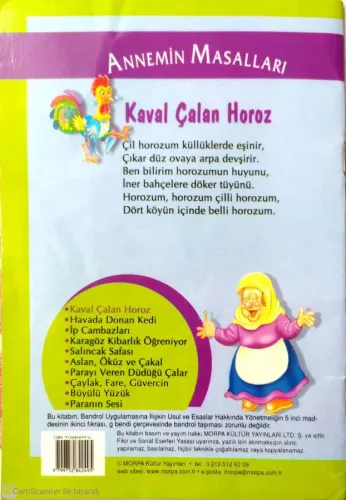Annemin Masalları:Kaval Çalan Horoz Gülsüm Cengiz Morpa %44 indirimli