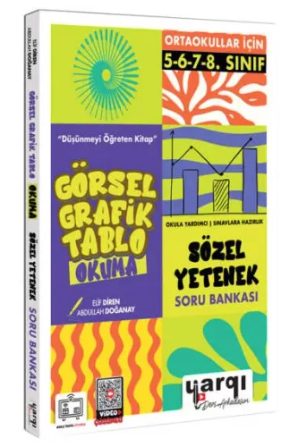 YARGI DERS ARKADAŞIM ORTAOKULLAR İÇİN GÖRSEL GRAFİK TABLO OKUMA SÖZEL YETENEK SO