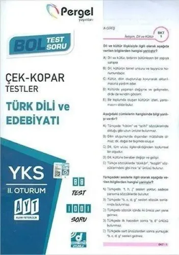 Pergel YKS-AYT Türk Dili ve Edebiyatı Çek Kopar Testler 2. Oturum-YENİ