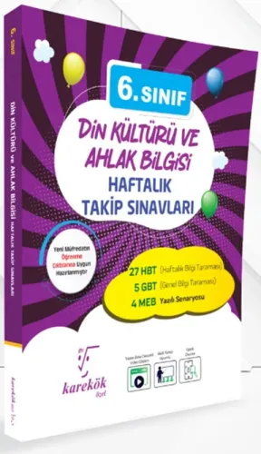 Karekök Yayınları 6. Sınıf Din Kültürü ve Ahlak Bilgisi Haftalık Takip