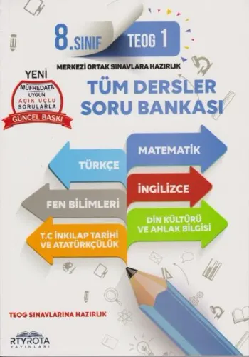 8. Sınıf TEOG 1 Tüm Dersler Soru Bankası