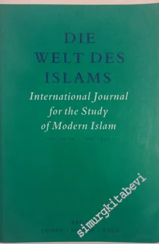 Die Welt des Islams: International Journal for the Study of Modern Islam - 1  39    Marz  1999