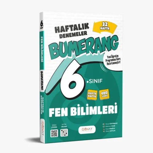 6. Sınıf Bumerang 32 Haftalık Fen Bilimleri Denemeleri