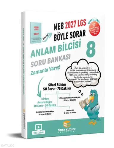 Sinan Kuzucu 8. Sınıf Anlam Bilgisi Soru Bankası 2027