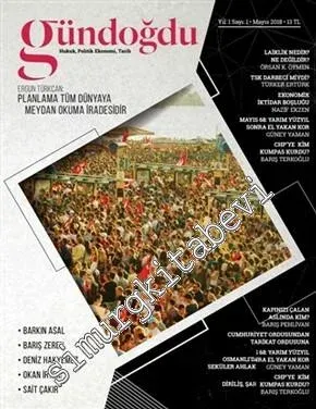Gündoğdu Dergisi - Planlama Tüm Dünyada Meydan Okuma İradesidir - Sayı: 1    Yıl: 1  Mayıs
