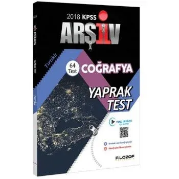 Filozof KPSS Arşiv Coğrafya Yaprak Test 2018
