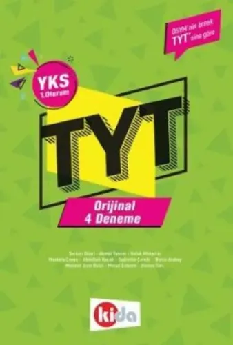 Kida YKS TYT Orjinal 4 Deneme 1. Oturum
