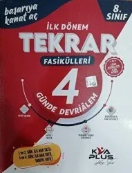 KVA 8. SINIF TÜM DERSLER İLK DÖNEM TEKRAR FASİKÜLLERİ (4 GÜNDE DEVRİALEM)