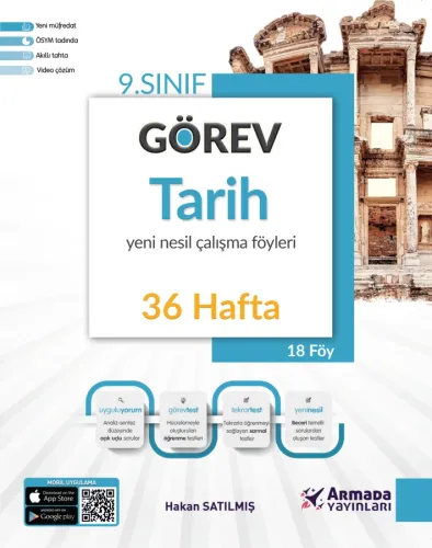 ARMADA 9. SINIF GÖREV TARİH ÇALIŞMA FÖYLERİ (36 HAFTA)*YENİ*