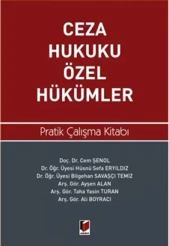Ceza Hukuku Özel Hükümler Pratik Çalışma Kitabı