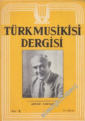 Türk Musikisi Dergisi  - Sayı: 5  Cilt: 1    Mart