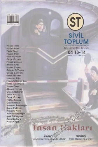 Sivil Toplum - Düşünce Araştırma Dergisi -  Dosya: İnsan Hakları - Sayı: 13 - 14    4  Ocak Haziran