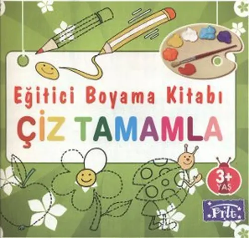 Eğitici Boyama Kitabı - Çiz Tamamla; 3 Yaş Üstü