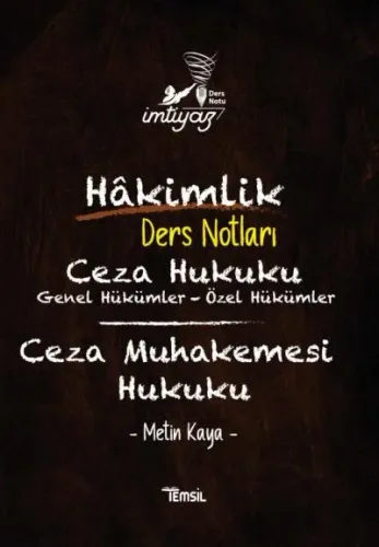 İmtiyaz Ceza Hukuku & Ceza Muhakemesi Hukuku Ders Notları