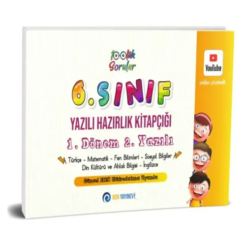 NSN Yayınları 6. Sınıf Yazılı Hazırlık Kitapçığı 1. Dönem 2. Yazılı