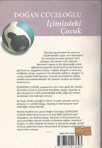 İçimizdeki Çocuk Doğan Cüceloğlu Remzi Kitabevi %60 indirimli