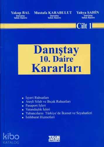 Danıştay 10. Daire Kararları (Cilt:1)