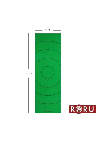 RORU Basics Series Başlangıç Yoga Matı 6mm - Yeşil/Sarı