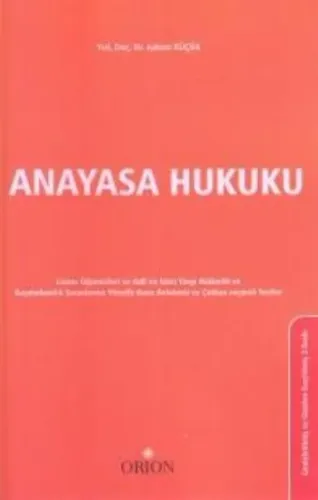 Anayasa Hukuku; Konu Anlatımlı ve Çoktan Seçmeli Testler