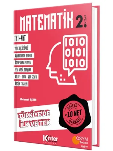 KRİTER AKADEMİ YAYINLARI 10 NET GARANTİLİ MATEMATİK 2