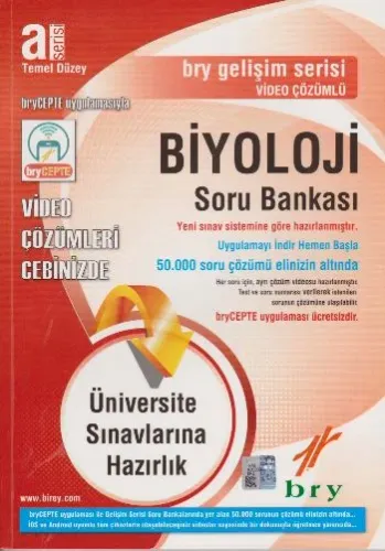 Birey A Serisi Temel Düzey Biyoloji Soru Bankası -Video Çözümlü