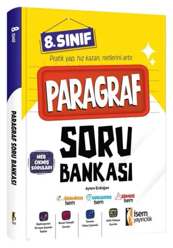 İSEM YAY. 8.SINIF PARAGRAF SORU BANKASI