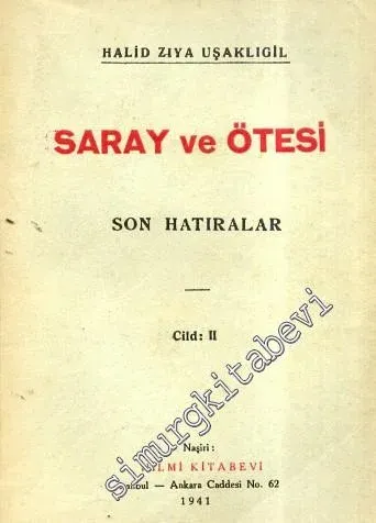 Saray ve Ötesi: Son Hatıralar 3 Cilt TAKIM -        1940