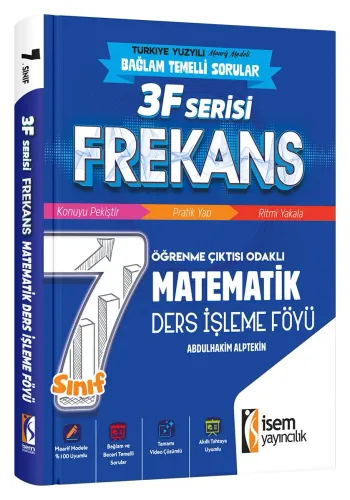 İSEM YAY. 7.SINIF FREKANS MATEMATİK DERS İŞLEME FÖYÜ